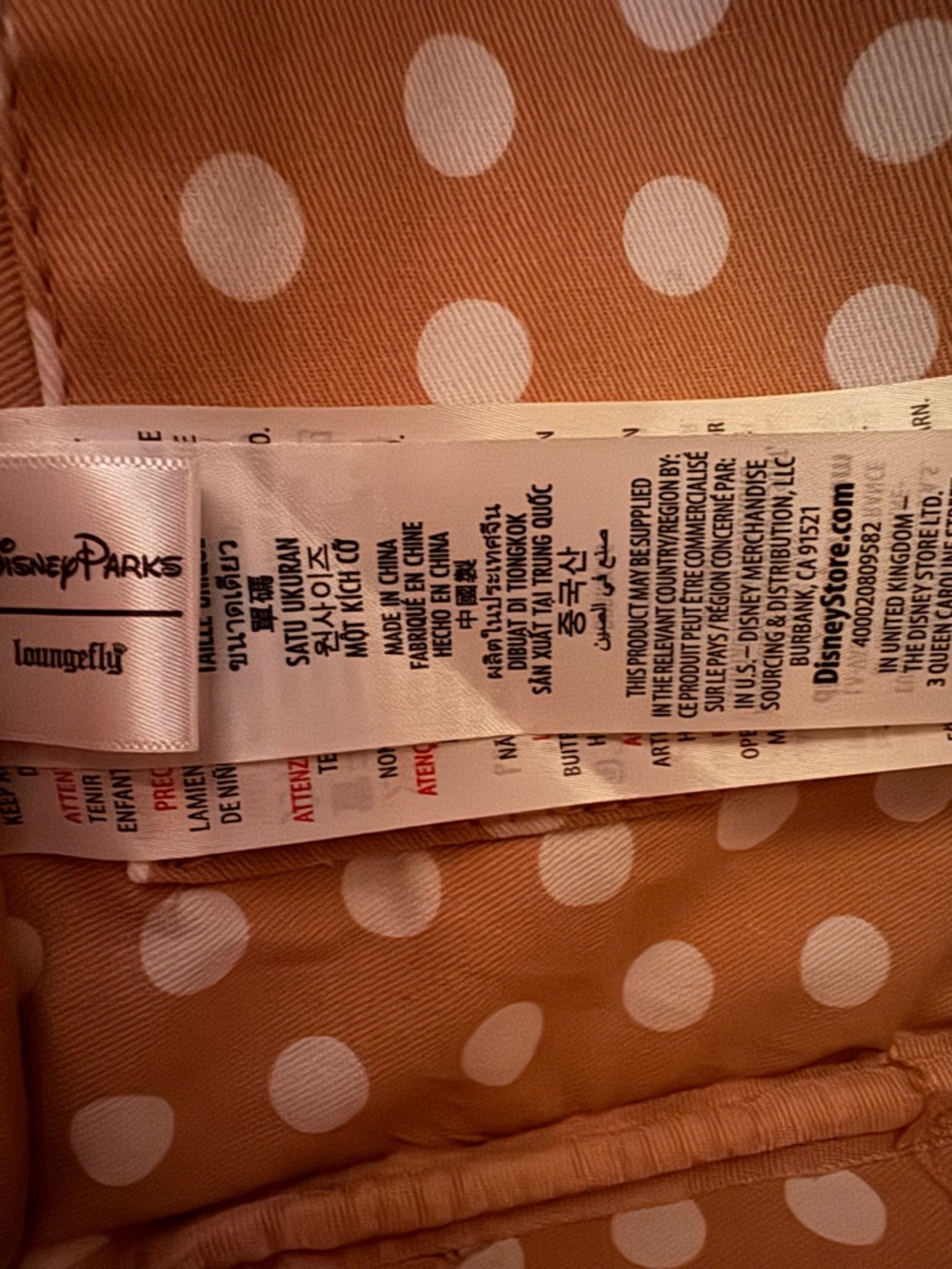 EUC! Loungefly Rose Gold Sequin Mini Backpack with Ears and a Metallic Bow - Picture 10 of 10